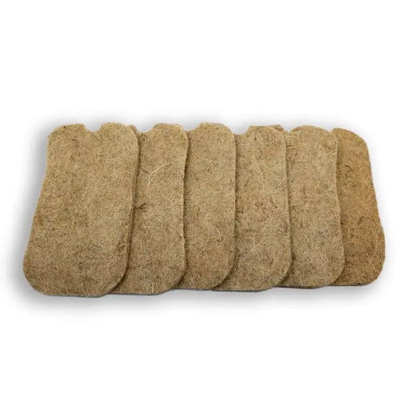 6-Pack Natural Jute Grow Mats for Microgreens Asphalt Rose