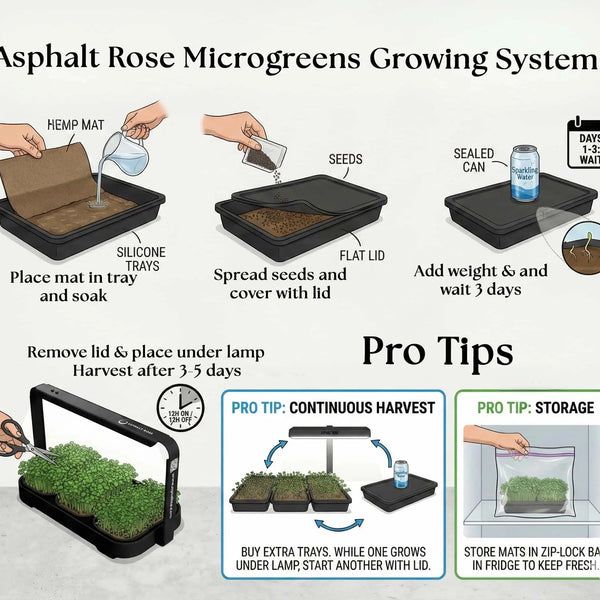 3-Pack of Asphalt Rose Silicone Growing Trays Asphalt Rose