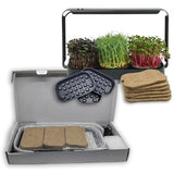 6-Pack Natural Jute Grow Mats for Microgreens Asphalt Rose