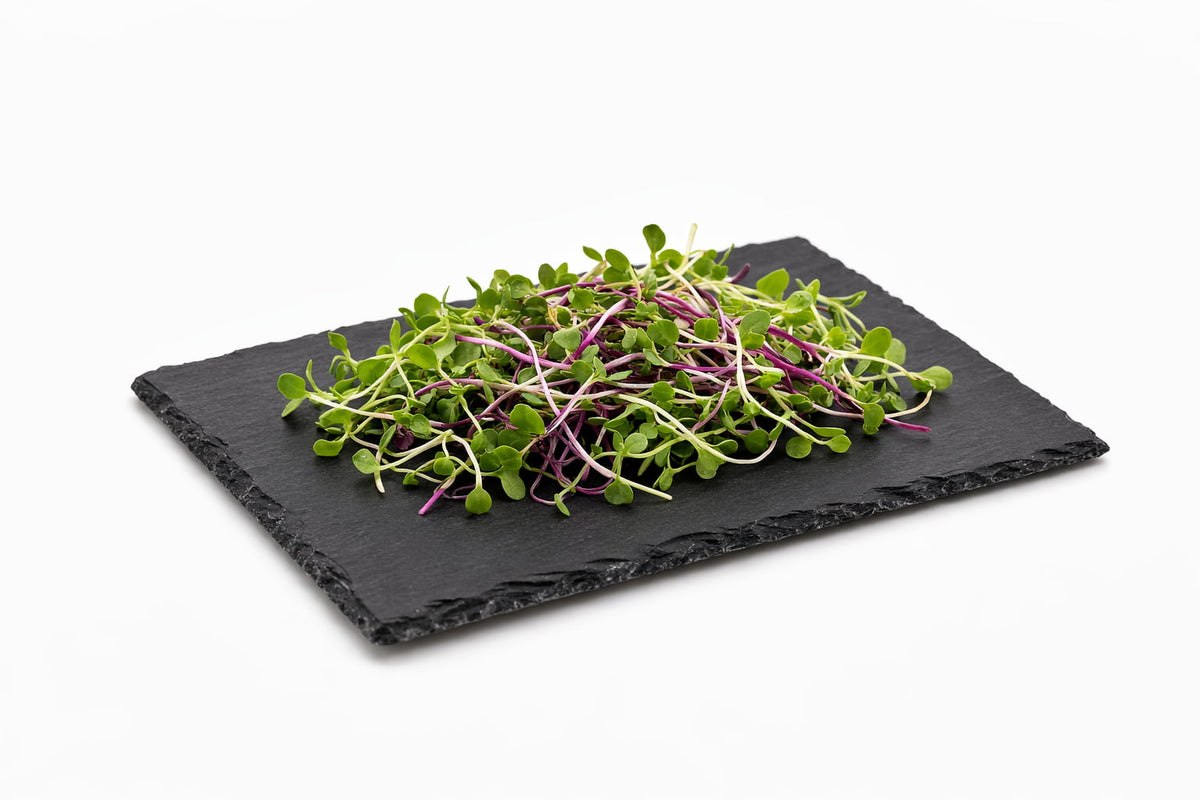 Natural Slate Serving Plate – 6 x 8 Inch Kitchenware Plate for Microgreens and Appetizers